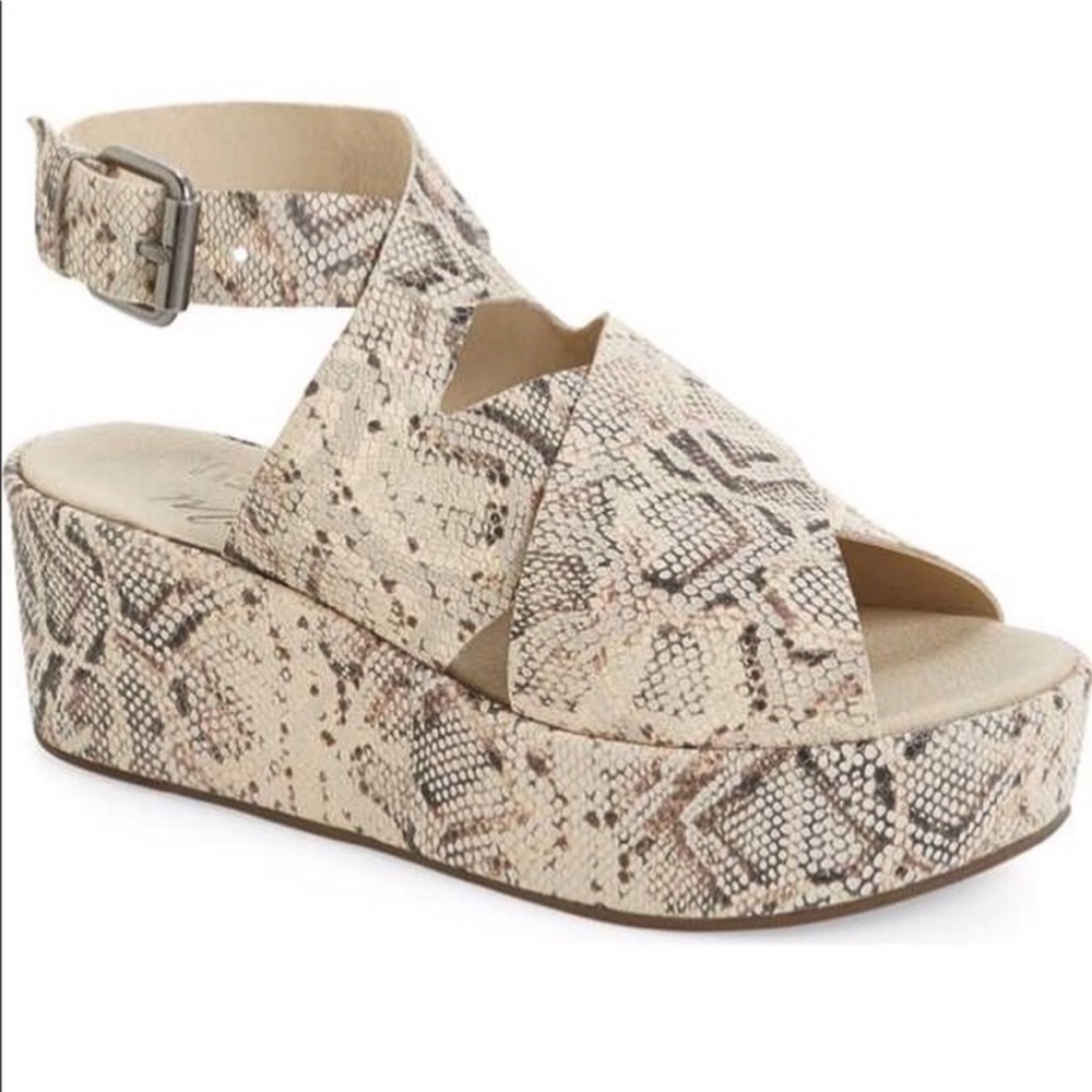 Matisse Runway Platform Sandal in Snakeskin